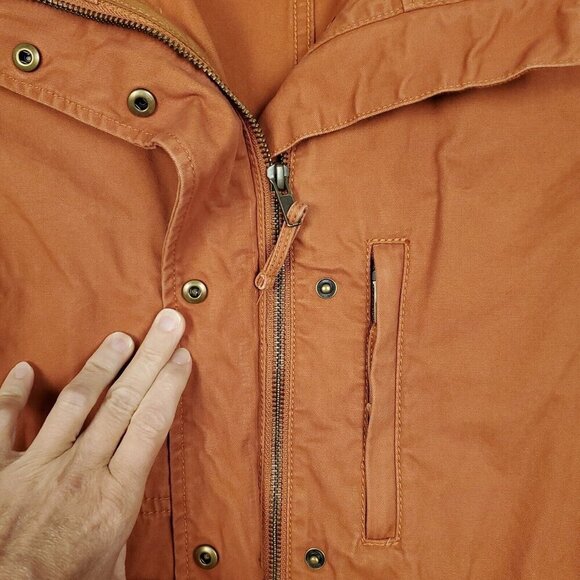 Madewell Womens Utility Jacket XS Burnt Orange Full Zip Lightweight Pockets - Picture 5 of 15